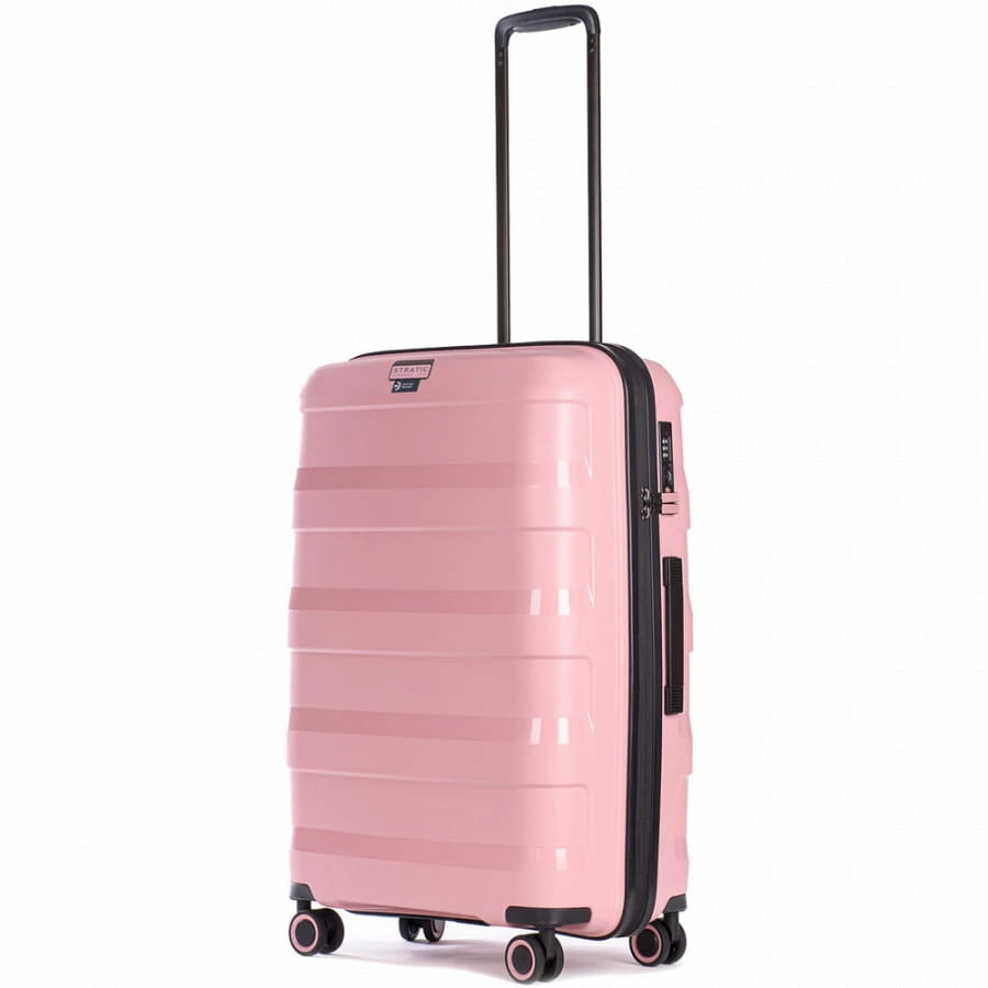 Stratic Straw 4-Rollen Trolley M 66 Cm Rose 8 Stratic Straw 4-Rollen Trolley M 66 Cm Rose – Bild 6