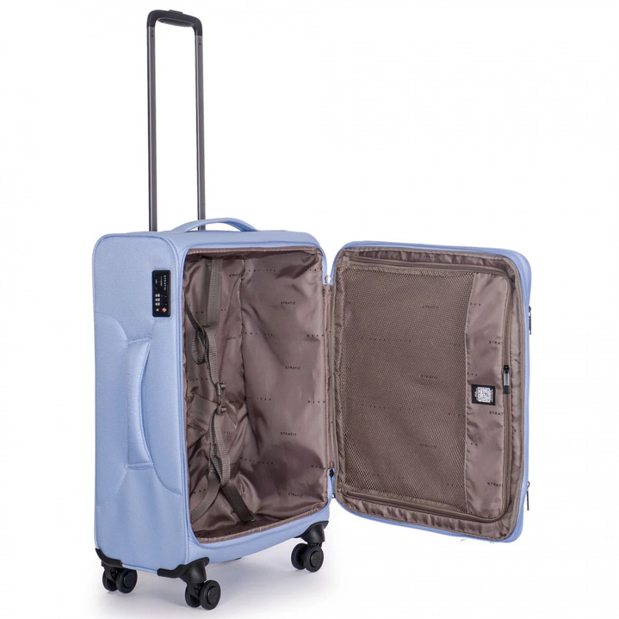 Stratic Light Plus 4-Rollen Trolley M 68 Cm Light Blue 6 Stratic Light Plus 4-Rollen Trolley M 68 Cm Light Blue – Bild 4