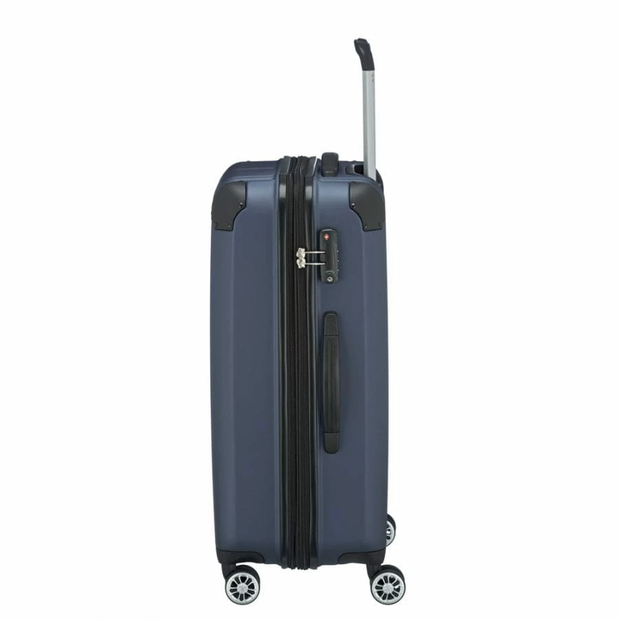 Travelite City 4-Rollen Trolley M 68 Cm Marine 4 Travelite City 4-Rollen Trolley M 68 Cm Marine – Bild 2