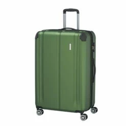 Travelite City 4-Rollen Trolley L 77 Cm Grün