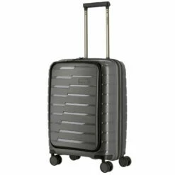 Travelite Air Base 4-Rollen Trolley S Mit Vortasche 55 Cm Anthrazit