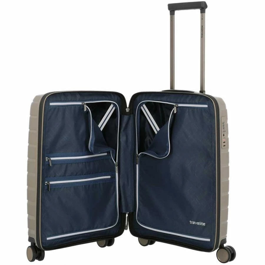 Travelite Air Base 4-Rollen Trolley S 55 Cm Champagner 6 Travelite Air Base 4-Rollen Trolley S 55 Cm Champagner – Bild 4