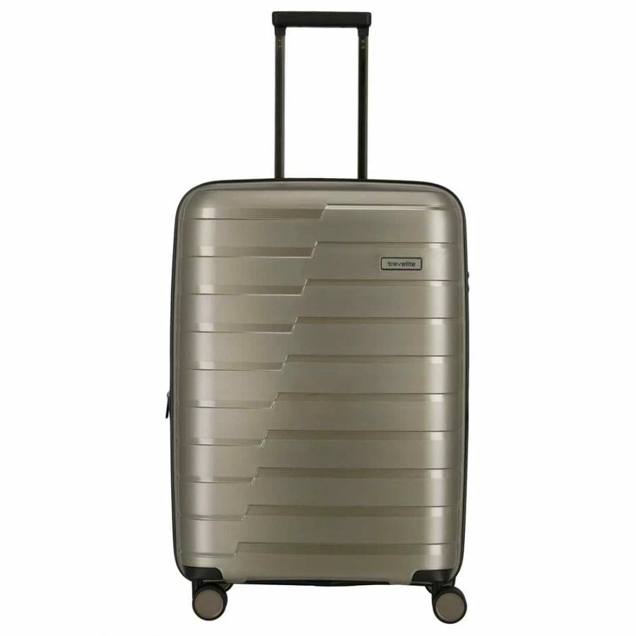 Travelite Air Base 4-Rollen Trolley M 67 Cm Champagner 8 Travelite Air Base 4-Rollen Trolley M 67 Cm Champagner – Bild 6