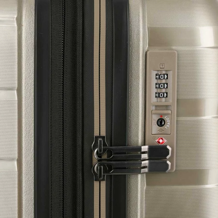 Travelite Air Base 4-Rollen Trolley M 67 Cm Champagner 9 Travelite Air Base 4-Rollen Trolley M 67 Cm Champagner – Bild 7