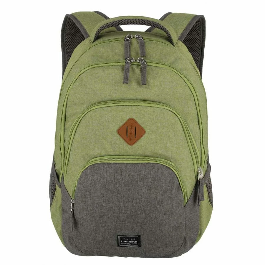 Travelite Basics Rucksack Melange Grün-Grau 4 Travelite Basics Rucksack Melange Grün-Grau – Bild 2