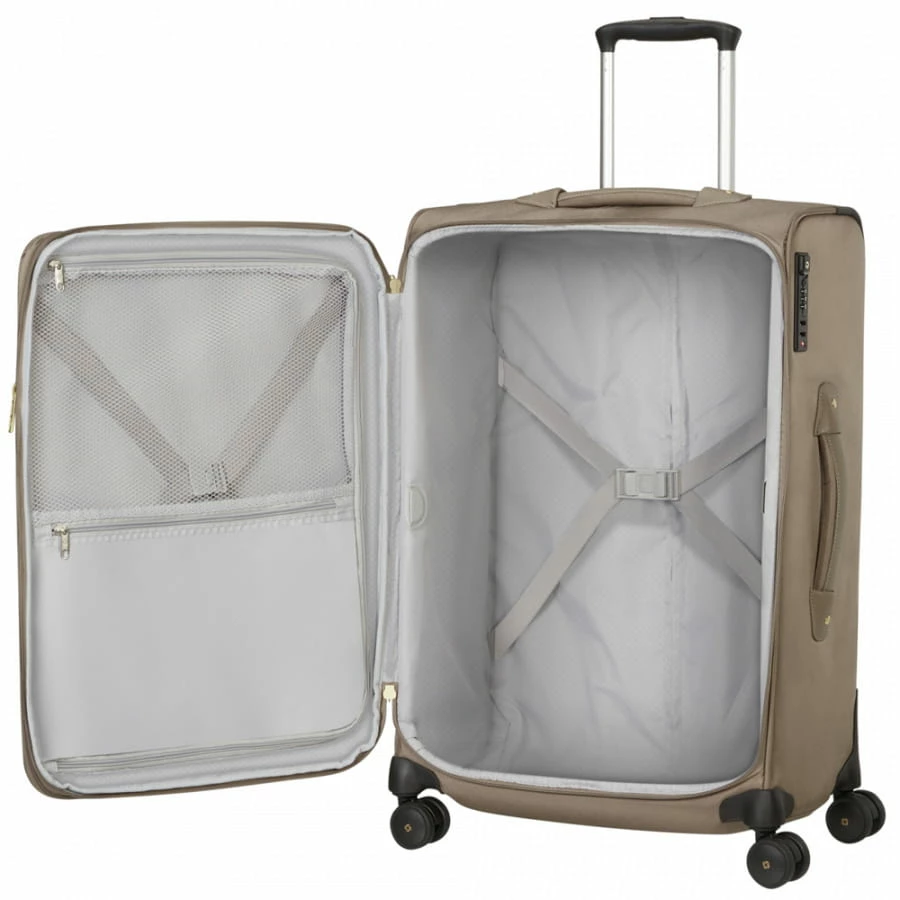 Samsonite Beauhaven 4-Rollen Trolley M 67 Cm Sand 6 Samsonite Beauhaven 4-Rollen Trolley M 67 Cm Sand – Bild 4