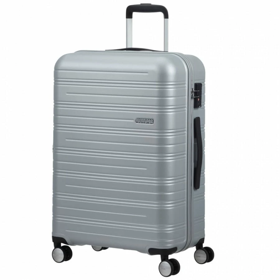American Tourister High Turn Trolley M 67 Cm Silver 3 American Tourister High Turn Trolley M 67 Cm Silver