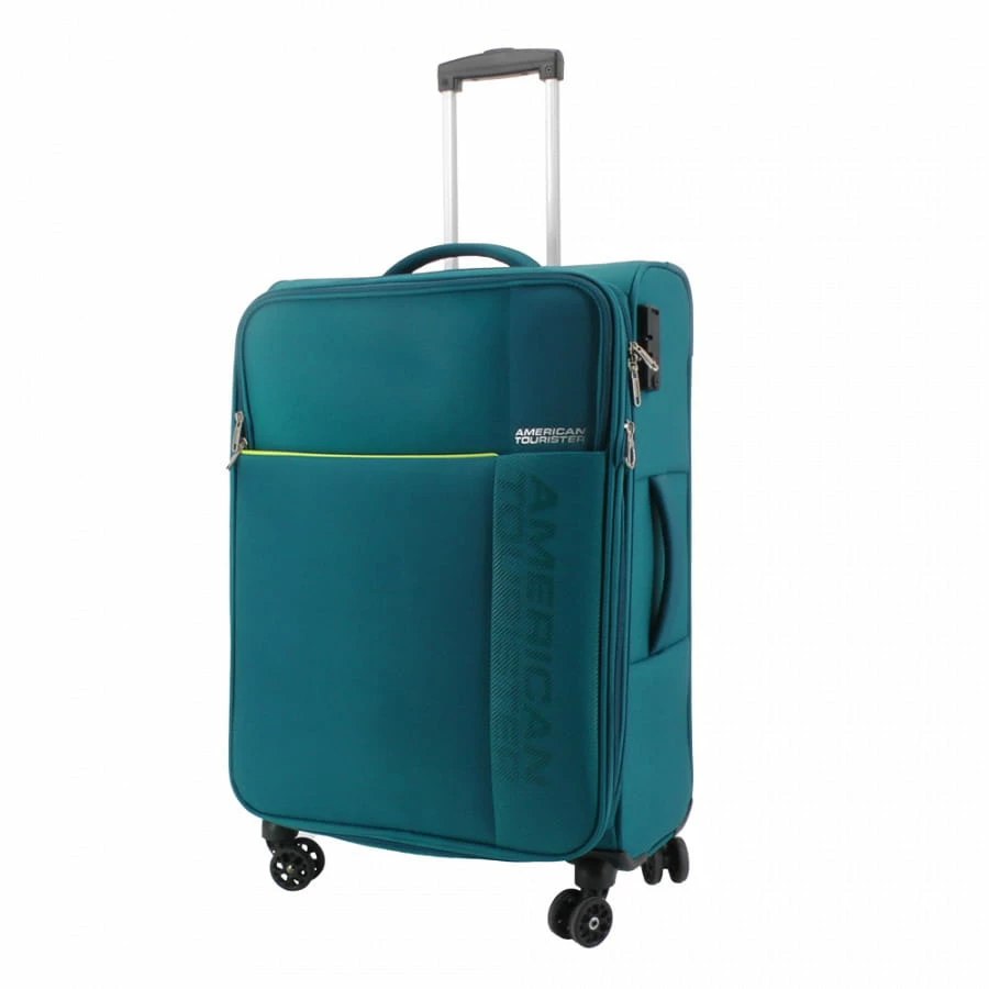 American Tourister Fun Cruise Trolley M 67 Cm Teal-Lime 3 American Tourister Fun Cruise Trolley M 67 Cm Teal-Lime