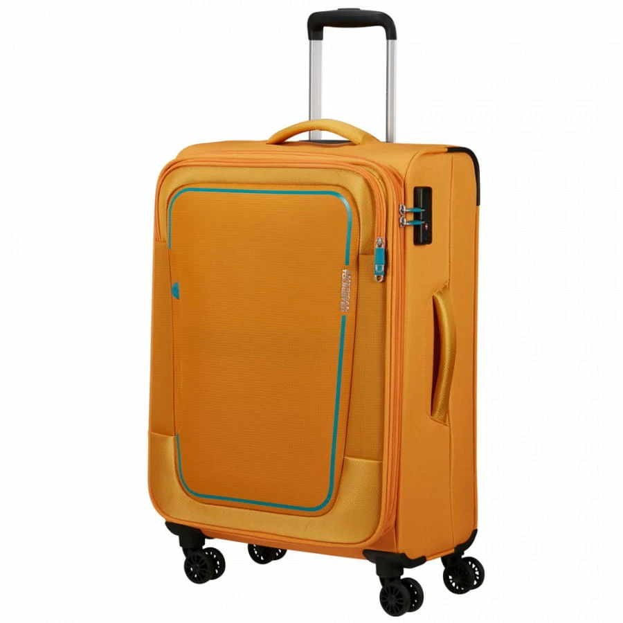 American Tourister Pulsonic Trolley M 68 Cm Sunset Yellow 3 American Tourister Pulsonic Trolley M 68 Cm Sunset Yellow
