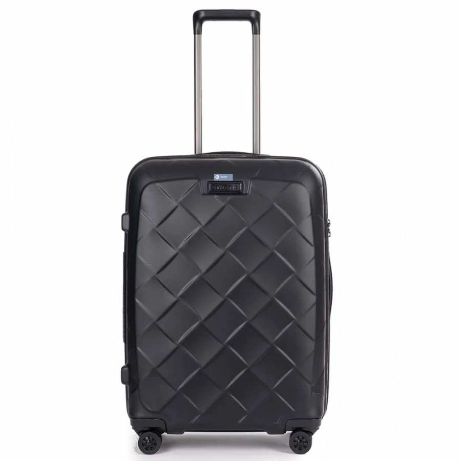 Stratic Leather And More 4-Rollen Trolley M 66 Cm Matt Black 3 Stratic Leather And More 4-Rollen Trolley M 66 Cm Matt Black