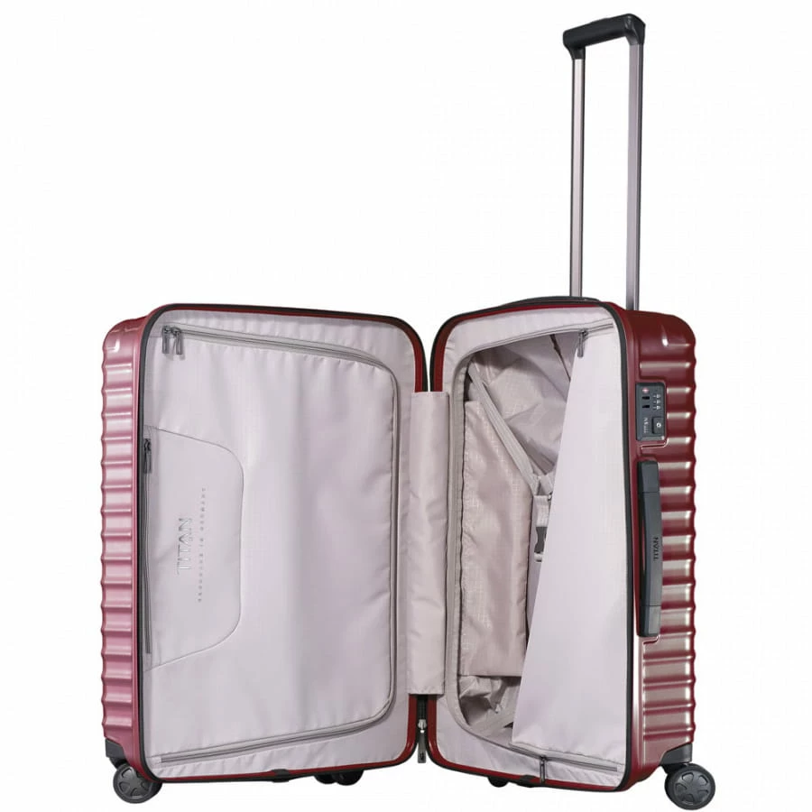 Titan Litron 4-Rollen Trolley M 69 Cm Kirschrot 6 Titan Litron 4-Rollen Trolley M 69 Cm Kirschrot – Bild 4