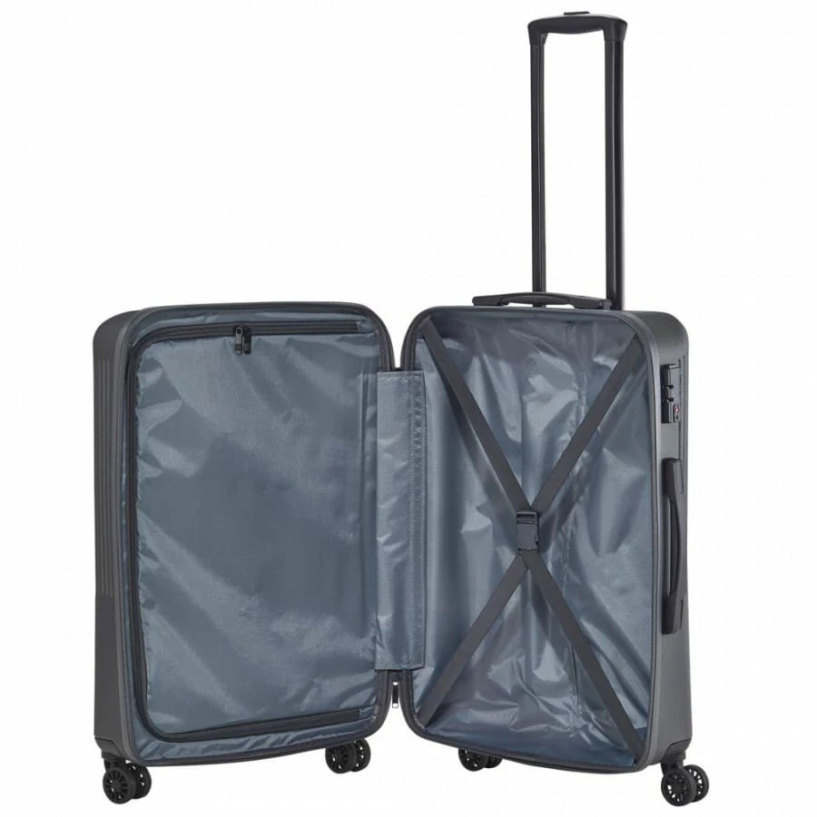 Travelite Bali 4-Rollen Trolley M 67 Cm Anthrazit 6 Travelite Bali 4-Rollen Trolley M 67 Cm Anthrazit – Bild 4