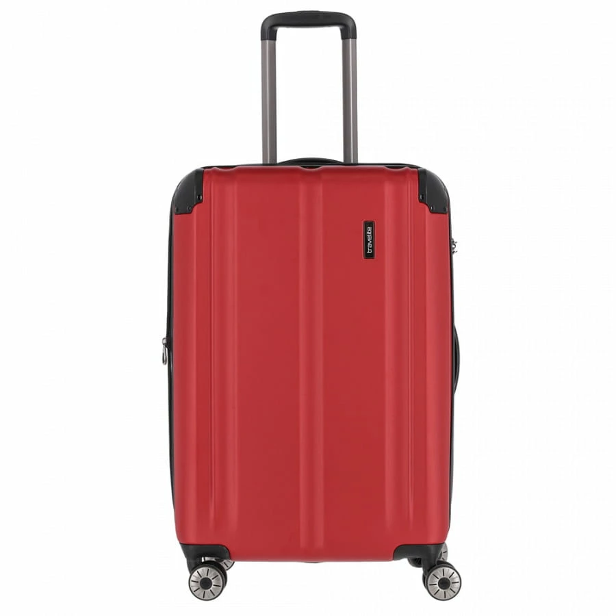 Travelite City 4-Rollen Trolley M 68 Cm Rot 8 Travelite City 4-Rollen Trolley M 68 Cm Rot – Bild 6