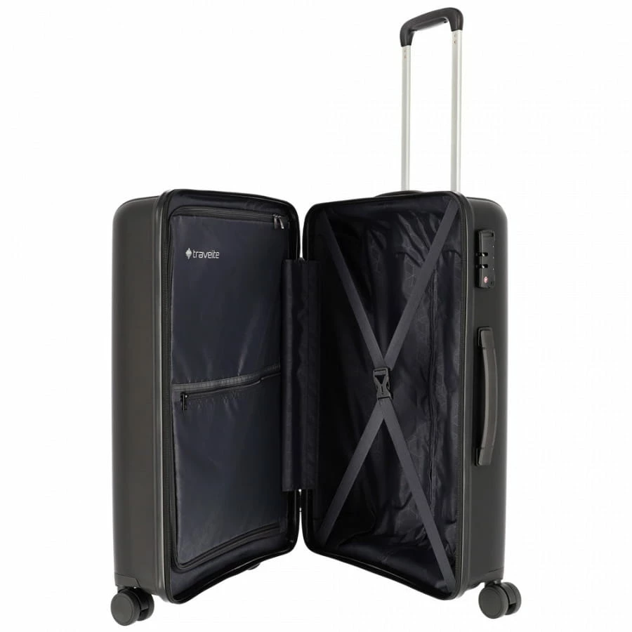 Travelite Vaka 4-Rollen Trolley M 65 Cm Schwarz 6 Travelite Vaka 4-Rollen Trolley M 65 Cm Schwarz – Bild 4