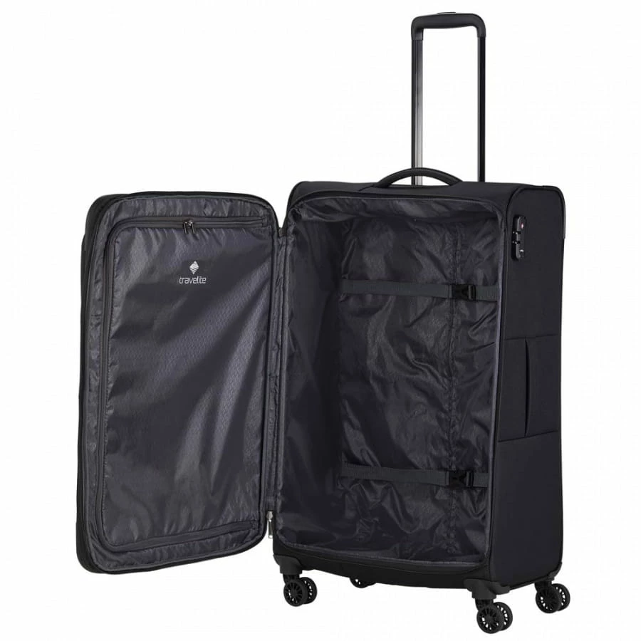 Travelite Chios 4-Rollen Trolley L 78 Cm Schwarz 6 Travelite Chios 4-Rollen Trolley L 78 Cm Schwarz – Bild 4