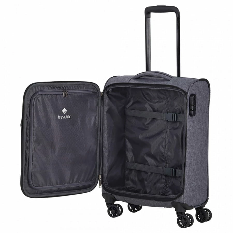 Travelite Adria 4-Rollen Trolley S 55 Cm Anthrazit 6 Travelite Adria 4-Rollen Trolley S 55 Cm Anthrazit – Bild 4