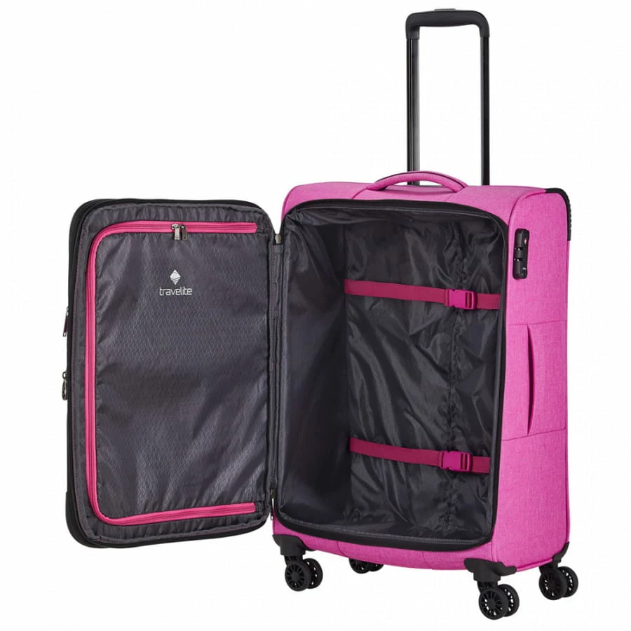 Travelite Adria Trolley-Set S-M-L Pink 6 Travelite Adria Trolley-Set S-M-L Pink – Bild 4