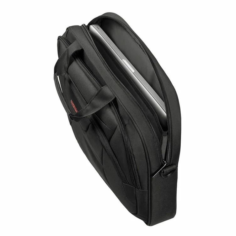 American Tourister At Work Laptoptasche 15,6 Zoll Black Black-Orange 6 American Tourister At Work Laptoptasche 15,6 Zoll Black Black-Orange – Bild 4