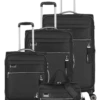 Travelite Miigo Trolley-Set 4tlg S-M-L Und Bordtasche Nachtschwarz -TROLLEY Verkäufe 92740 01 Miigo L M S BT GR