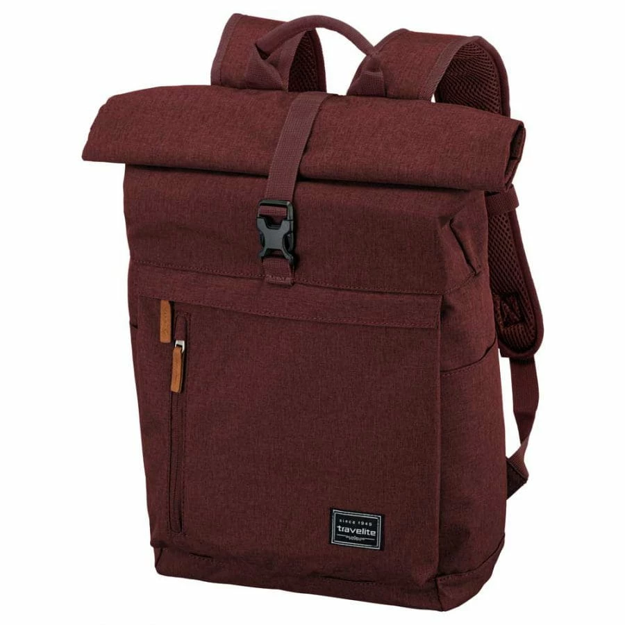 Travelite Basics Rollup Rucksack Bordeaux 3 Travelite Basics Rollup Rucksack Bordeaux