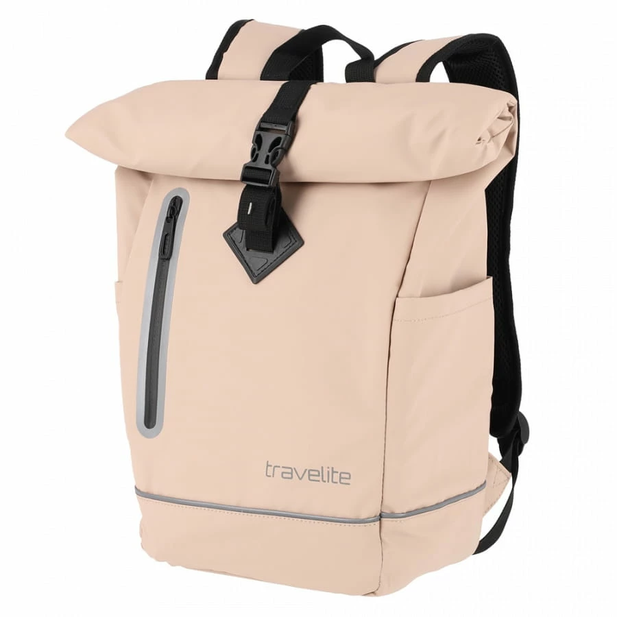 Travelite Basics Roll-Up Rucksack Hellbraun 3 Travelite Basics Roll-Up Rucksack Hellbraun