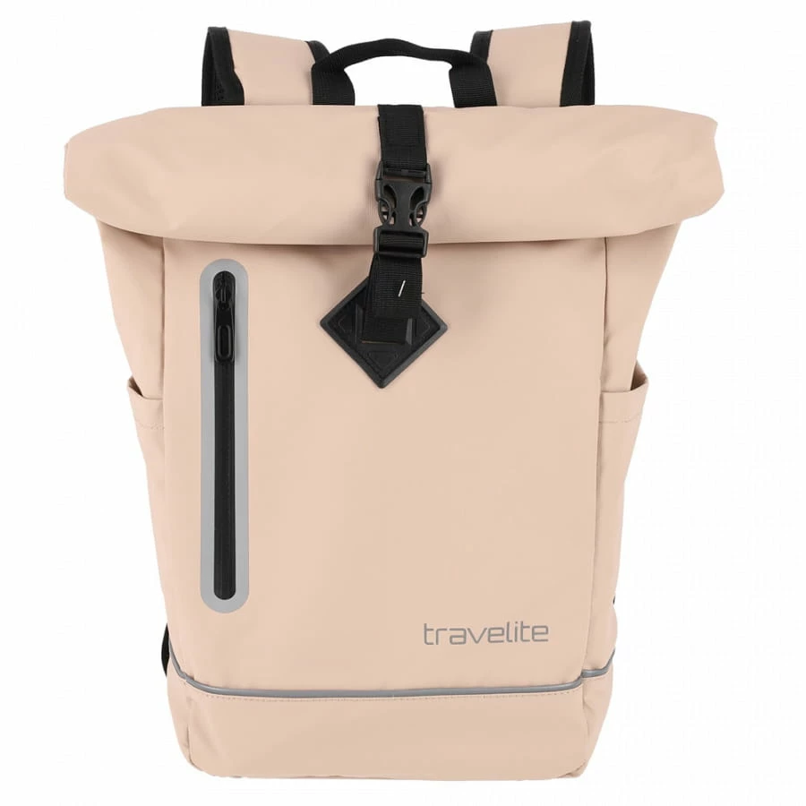 Travelite Basics Roll-Up Rucksack Hellbraun 4 Travelite Basics Roll-Up Rucksack Hellbraun – Bild 2