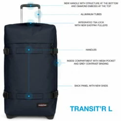 Eastpak TransitR L Rollenreisetasche 79 Cm Black -TROLLEY Verkäufe EK0A5BA90081 4 071222 900x900