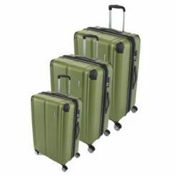 Travelite City 4-Rollen Trolley-Set 3tlg. S-M-L Grün