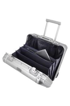 Travelite Next Businesswheeler -TROLLEY Verkäufe next businesswheeler trolley aluminium koffer silber 4