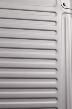 Travelite Next Trolley L -TROLLEY Verkäufe travelite alu koffer next silber nahaufnahme 1