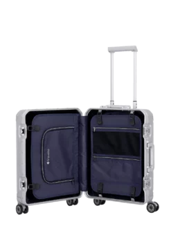 Travelite Next 4-Rollen Trolley S 55 Cm Silber -TROLLEY Verkäufe travelite aluminium koffer next silber s 1